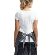 Back view of Unisex Domain Contrast Denim Waist Apron