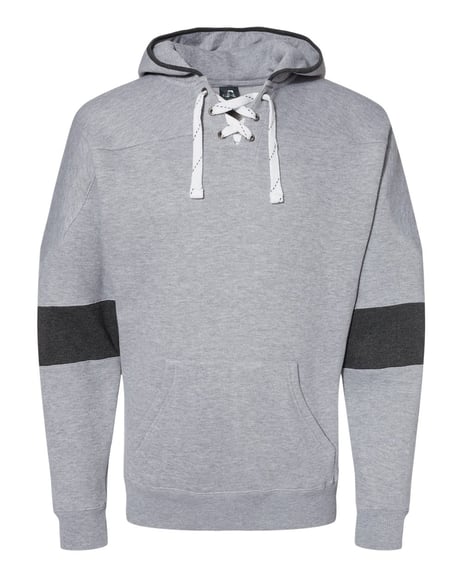 Front view of Sport Lace Colorblocked Fleece Hooded Sweatshirt