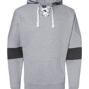 Front view of Sport Lace Colorblocked Fleece Hooded Sweatshirt
