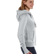 Side view of Ladies’ Zen Full-Zip Fleece Hooded Sweatshirt