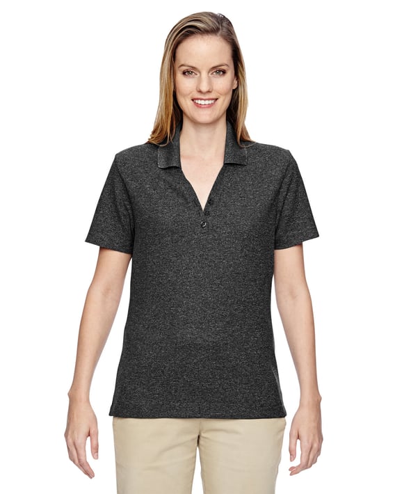 Front view of Ladies’ Excursion Nomad Performance Waffle Polo