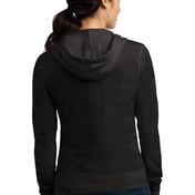 Back view of Women’s Fitted Jersey Full-Zip Hoodie