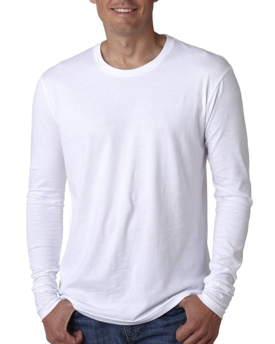 Front view of Men’s Cotton Long-Sleeve Crew