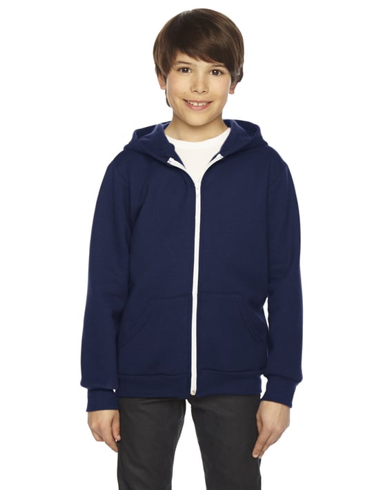 Front view of Youth Flex Fleece Zip Hoodie