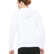 Back view of Unisex Sponge Fleece Full-Zip Hooded Sweatshirt