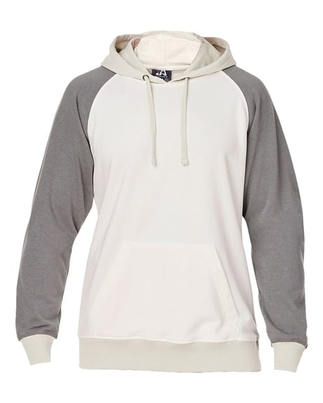 Front view of Vintage Tricolor Hooded Sweatshirt