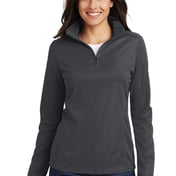 Front view of Ladies Pinpoint Mesh 1/2-Zip