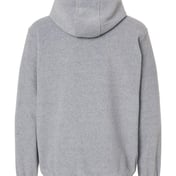 Back view of Polar Fleece Quarter-Zip Hooded Pullover
