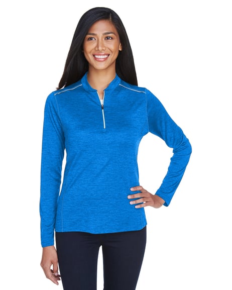 Front view of Ladies' Kinetic Performance Quarter-Zip