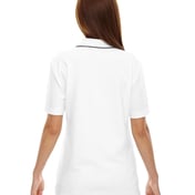 Back view of Ladies’ Edry® Needle-Out Interlock Polo