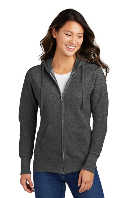 Frontview ofWomen’s Core Fleece Full-Zip Hooded Sweatshirt