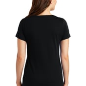 Back view of Ladies Dri-FIT Cotton/Poly Scoop Neck Tee