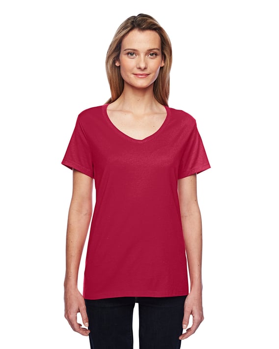 Front view of Ladies’ X-Temp Performance V-Neck