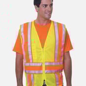 Front view of USA-Made ANSI Safety Mesh Vest