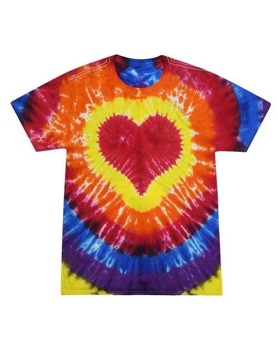 Front view of Youth Shapes Tie-Dyed T-Shirt