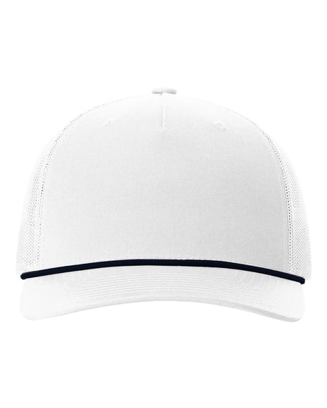 Front view of Five-Panel Trucker With Rope Cap