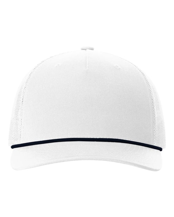 Front view of Five-Panel Trucker With Rope Cap