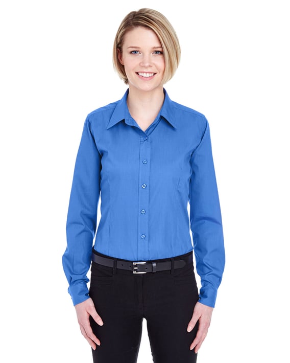 Front view of Ladies’ Easy-Care Broadcloth