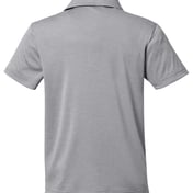 Back view of Youth Zone Sonic Heather Performance Polo