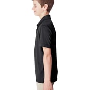 Side view of Youth Zone Performance Polo