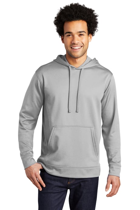 Front view of Performance Fleece Pullover Hooded Sweatshirt
