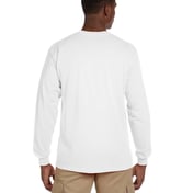 Back view of Adult Ultra Cotton® Long-Sleeve Pocket T-Shirt