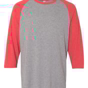 Front view of Triblend Three-Quarter Raglan Baseball T-Shirt