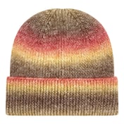 Front view of Tie-Dyed Ribbed Beanie