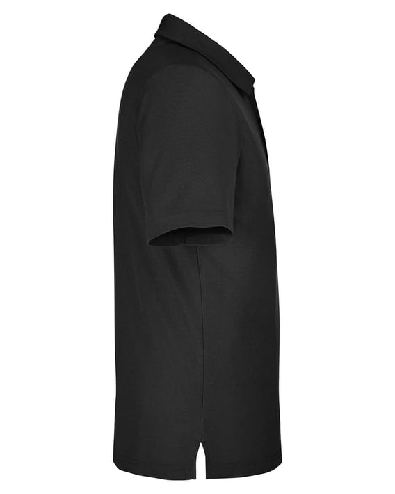Side view of Tall Fusion ChromaSoft™ Pique Polo