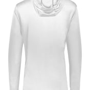Back view of Youth Momentum Hooded Long Sleeve T-Shirt