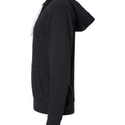 Side view of Jersey Sport Lace Hooded Pullover