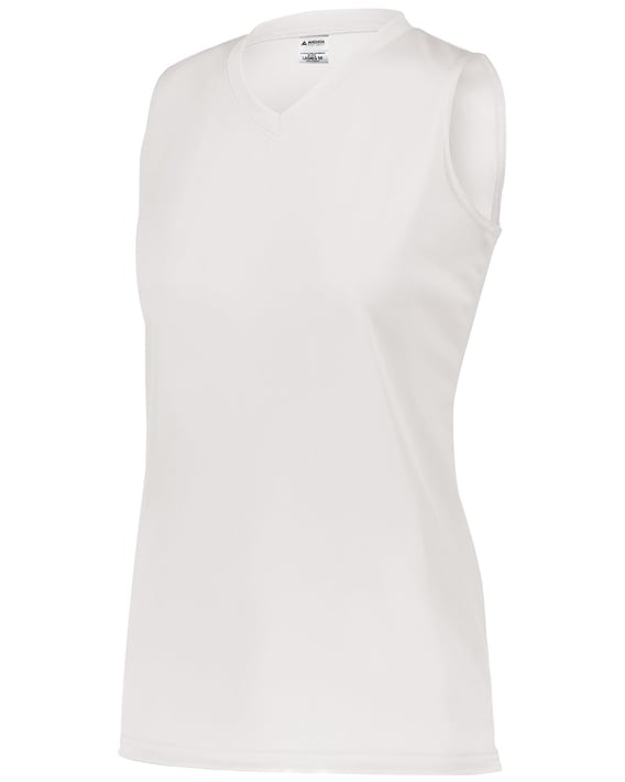 Front view of Ladies’ Sleeveless Wicking Attain Jersey