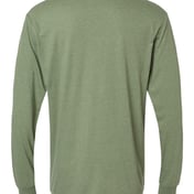 Back view of Softstyle® CVC Long Sleeve T-Shirt