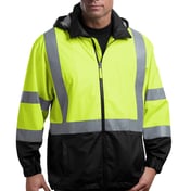 Front view of ANSI 107 Class 3 Safety Windbreaker