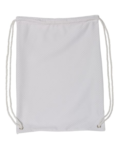 Front view of Mesh Drawstring Backpack