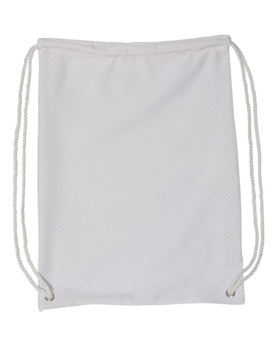 Front view of Mesh Drawstring Backpack