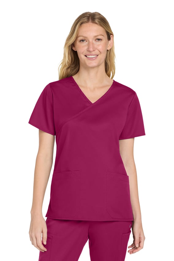 Front view of Women’s WorkFlex Mock Wrap Top