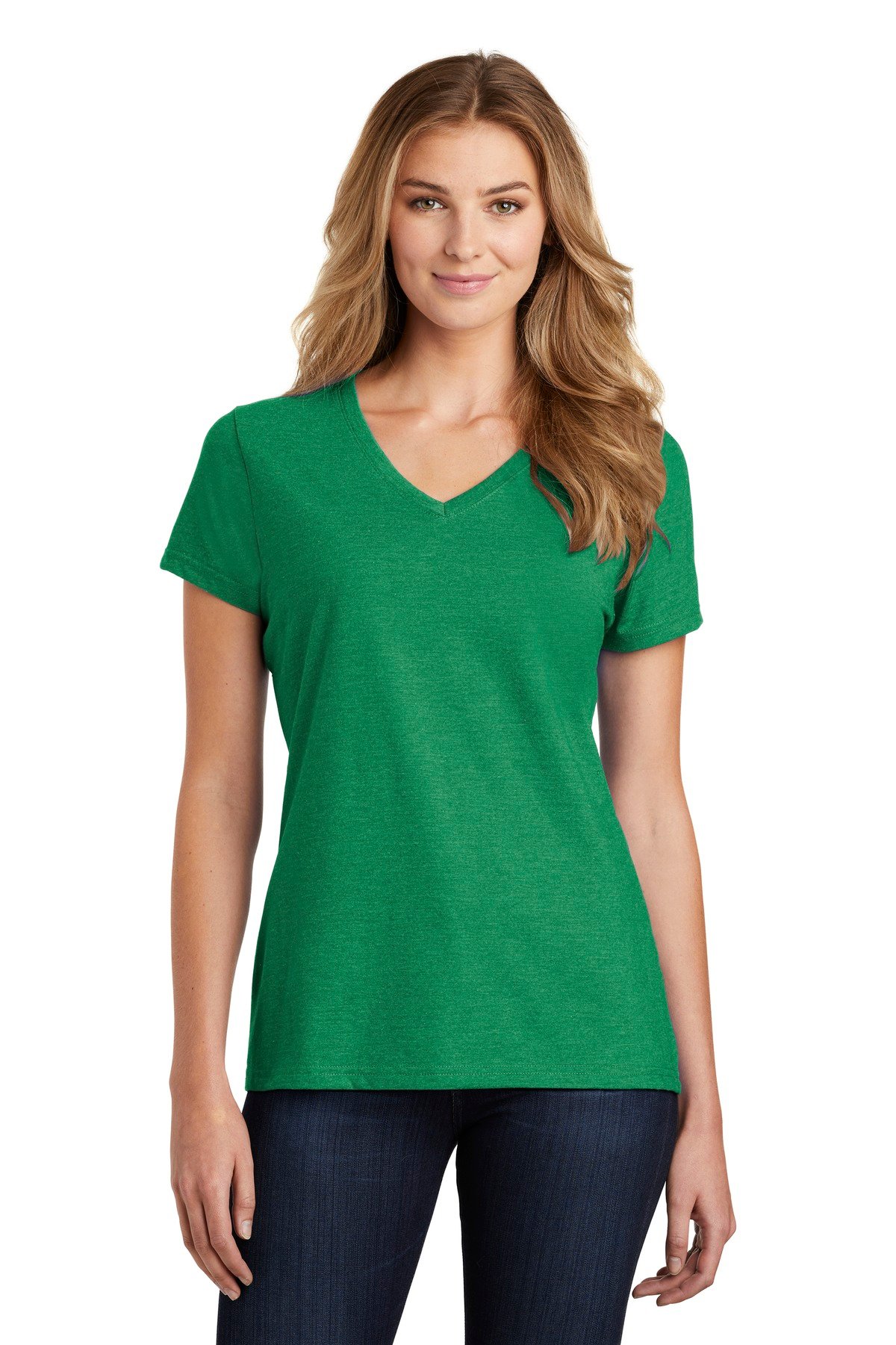 Front view of Ladies Fan Favorite Blend V-Neck Tee