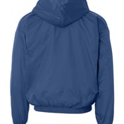 Back view of Fleece Lined Hooded Jacket