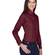 Side view of Women’s Easy Blend™ Long Sleeve Twill Dress Shirt With Stain-Release