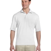 Front view of Adult SpotShield™ Pocket Jersey Polo