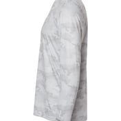 Side view of Pompano Performance Camo Long Sleeve T-Shirt