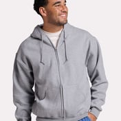 Front view of Rugged Full-Zip Hooded Sweatshirt
