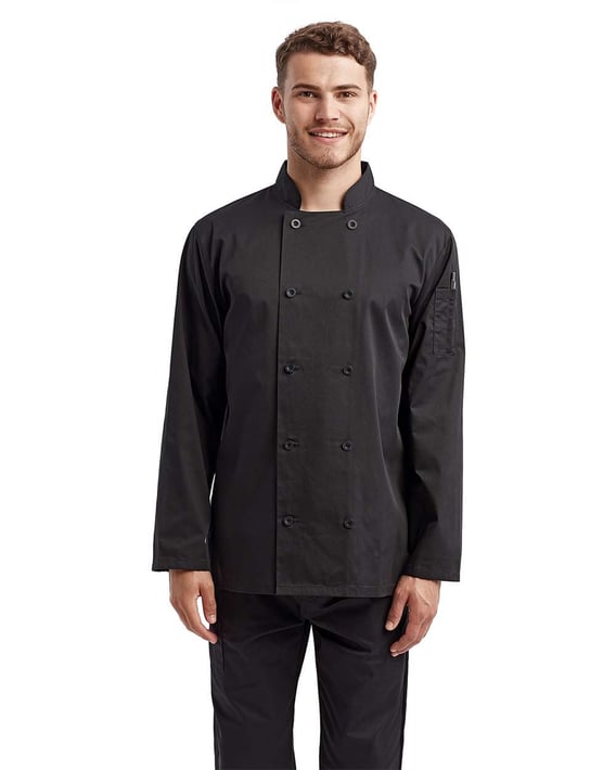 Front view of Recycled Chef Coat
