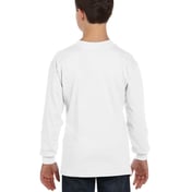 Back view of Youth Heavy Cotton™ Long-Sleeve T-Shirt