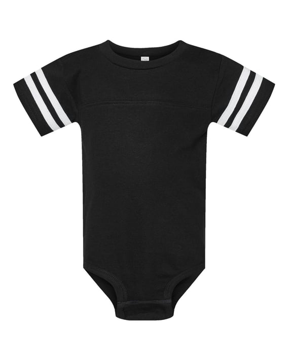 Front view of Infant Football Fine Jersey Bodysuit