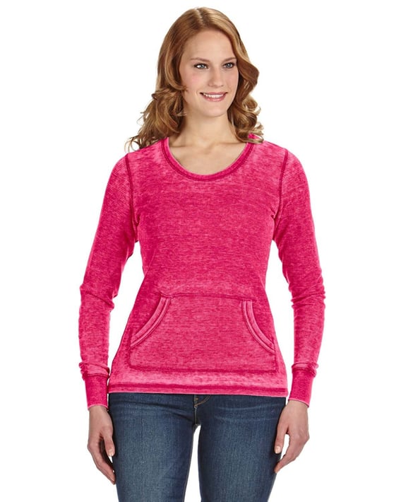 Front view of Ladies’ Zen Thermal Long-Sleeve T-Shirt
