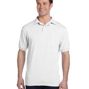 Front view of Adult 50/50 EcoSmart Jersey Pocket Polo