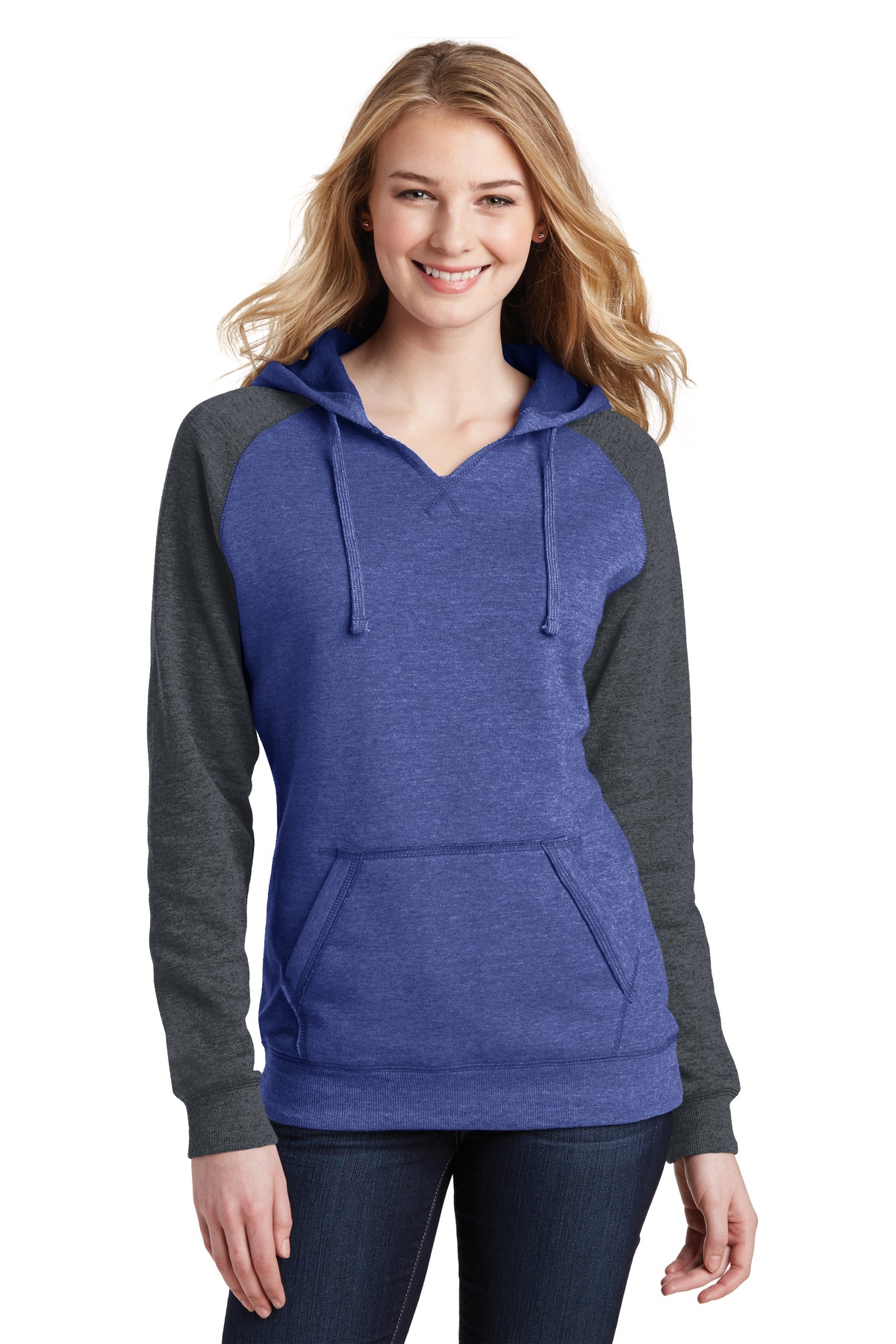 Front view of Women’s Lightweight Fleece Raglan Hoodie