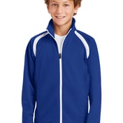 Front view of Youth Tricot Track Jacket